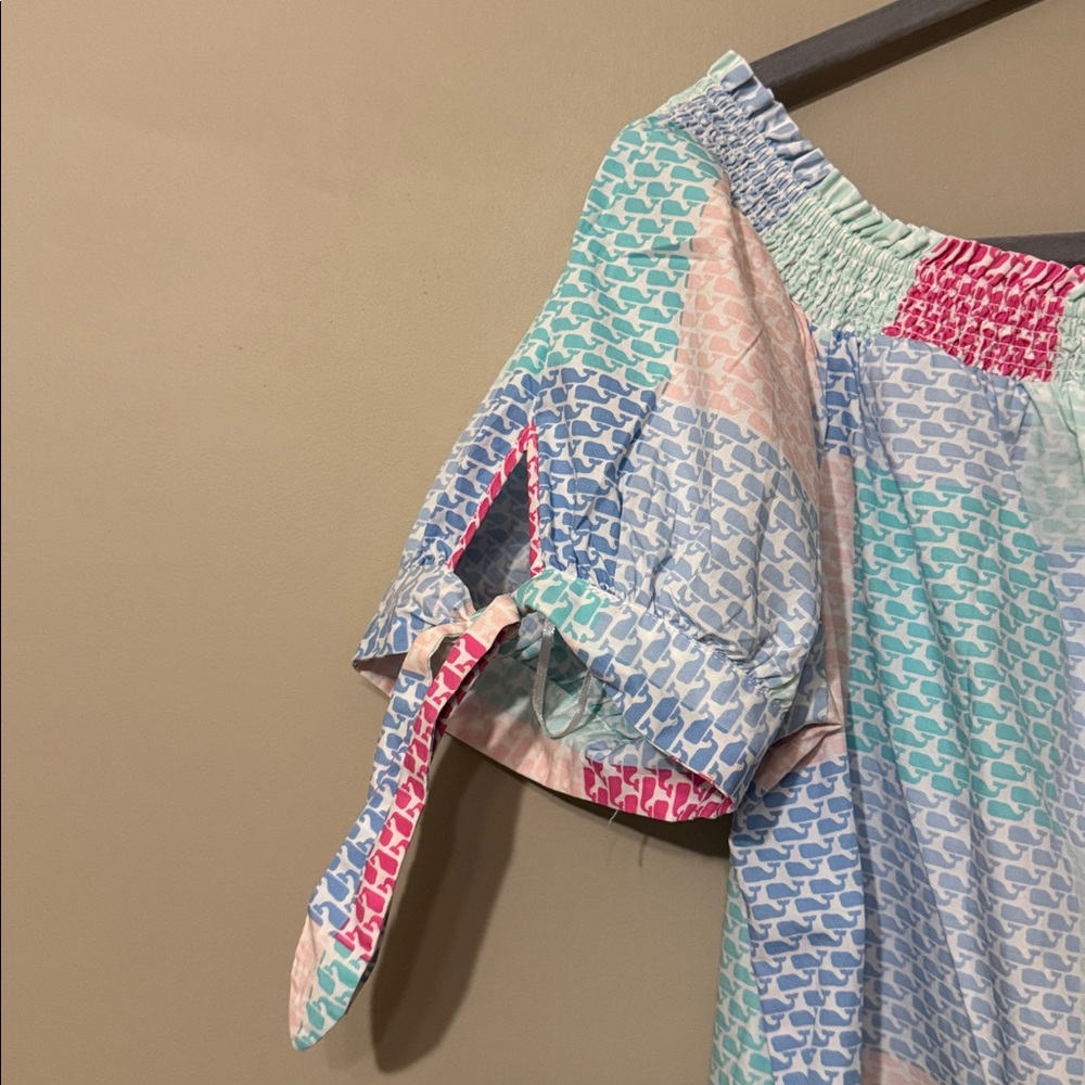 NWT- Vineyard Vines for Target Whale Patchwork Print Dress, multi color, XL - Picture 4 of 10